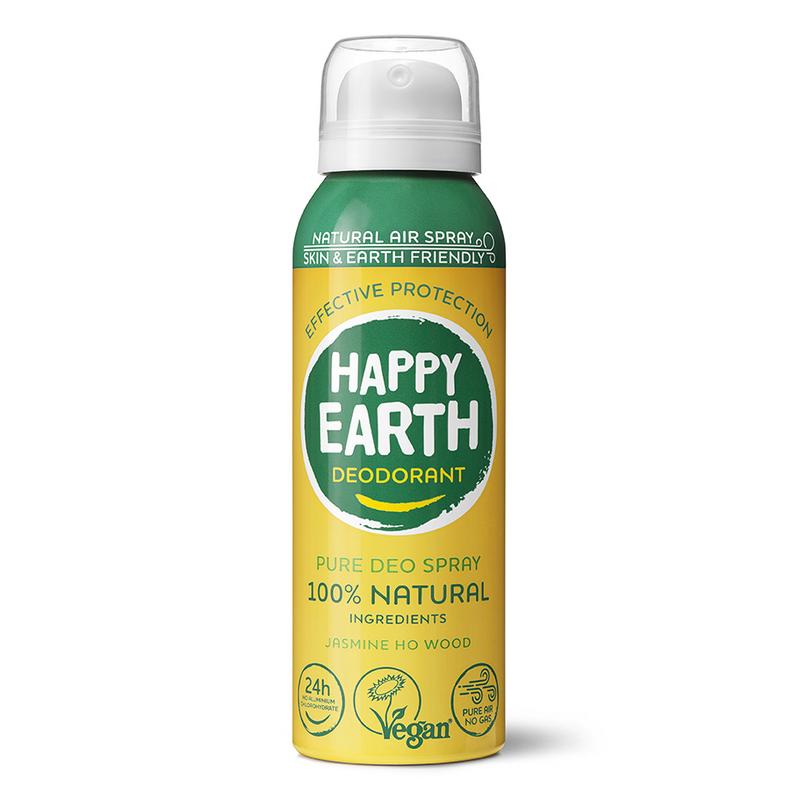 Happy Earth Natuurlijke deo natural air spray jasmine ho wood 100 ml