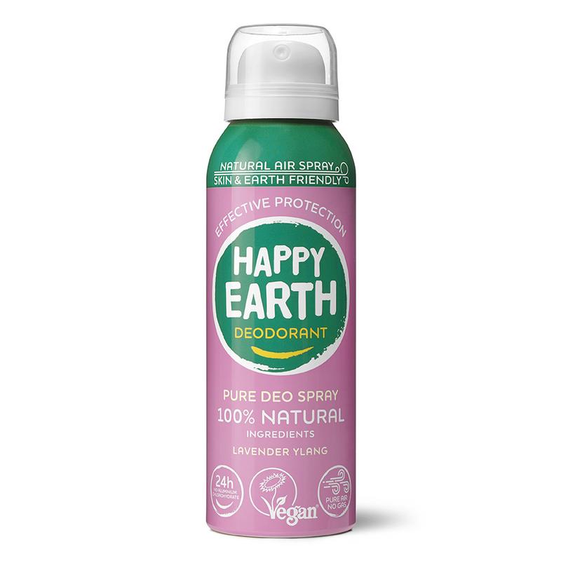 Happy Earth Natuurlijke deo natural air spray lavender ylang 100 ml
