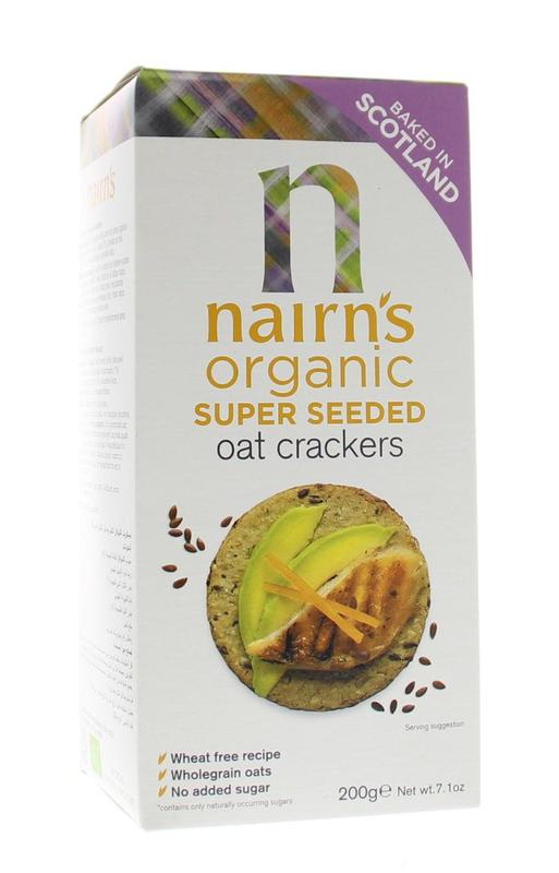 Nairns Oatcakes organic seeded bio 200 gram
