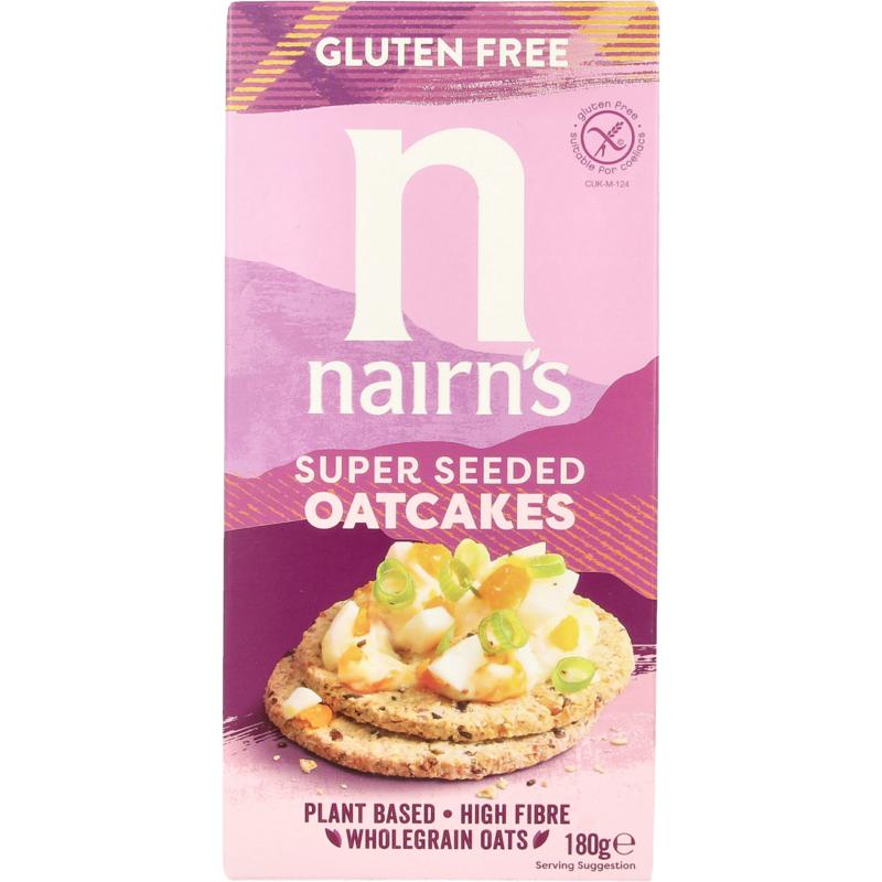 Nairns Oatcakes super seeded 180 gram