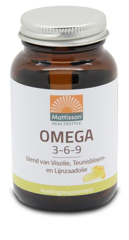 Mattisson Omega 3 6 9 vis teunisbloem lijnzaad 60 capsules