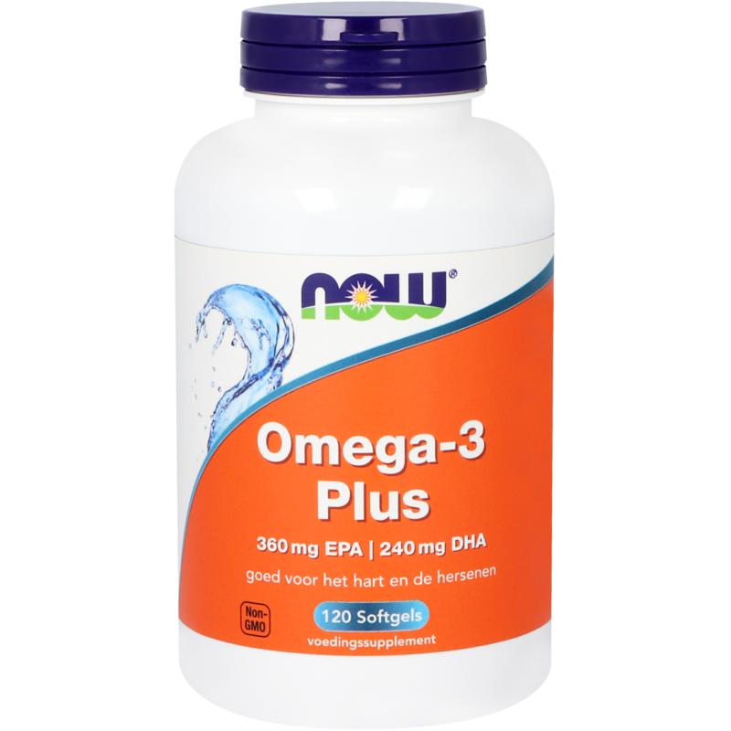 NOW Omega-3 Plus 360 mg EPA 240 mg DHA 120 softgels