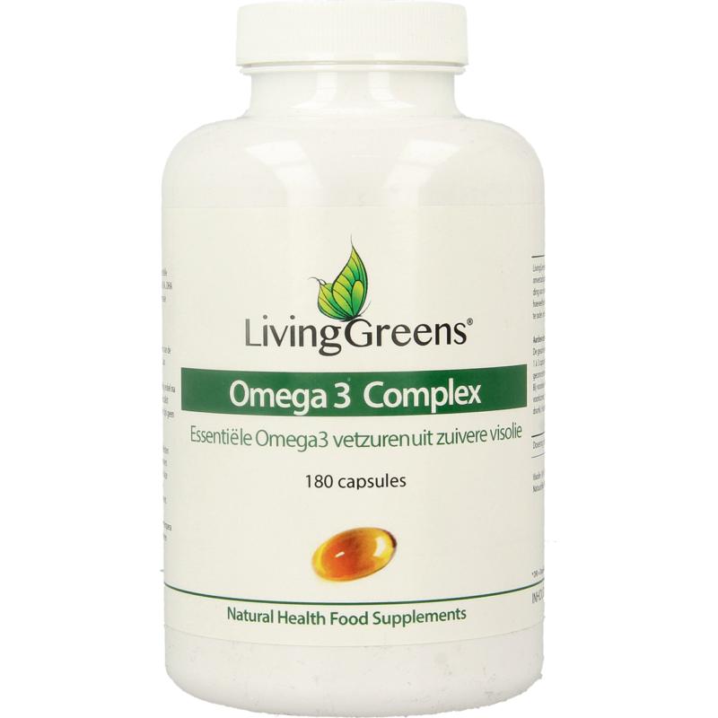 Livinggreens Omega 3 visolie complex 60 - 180 capsules