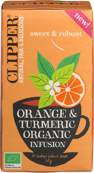 Clipper Orange & turmeric infusion bio 20 stuks