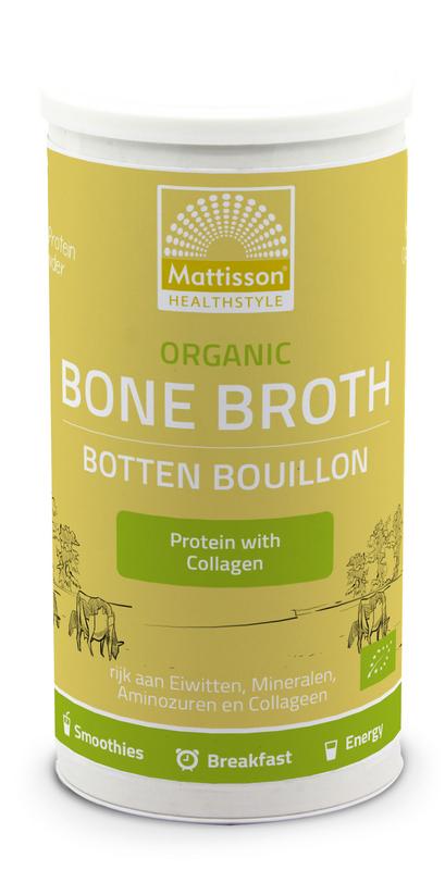 Mattisson Organic beef bone broth botten bouillon bio 180 gram