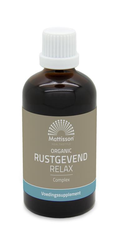 Mattisson Organic rustgevend relax complex tinctuur bio 100 ml