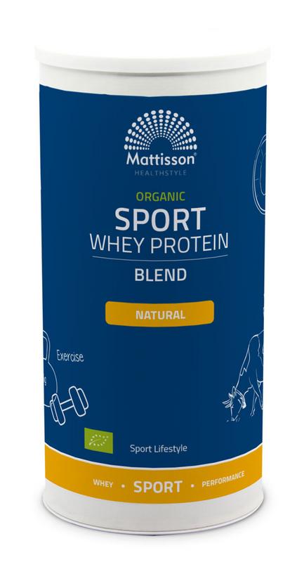 Mattisson Organic sport whey protein blend natural 450 gram