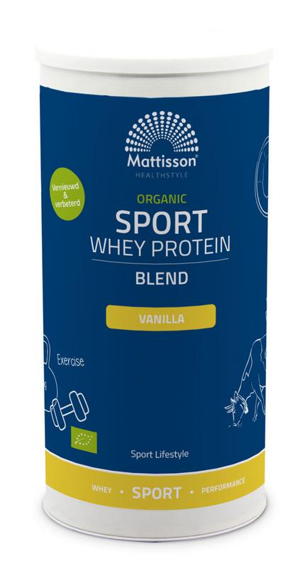 Mattisson Organic sport whey protein blend vanille 450 gram