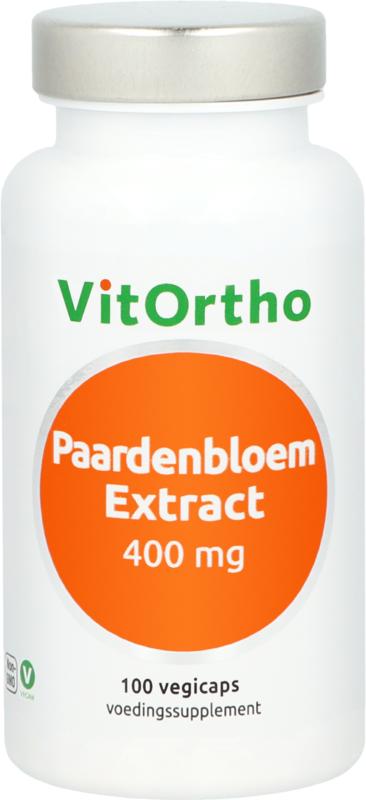 Vitortho Paardenbloemextract 400mg 100 vegan capsules