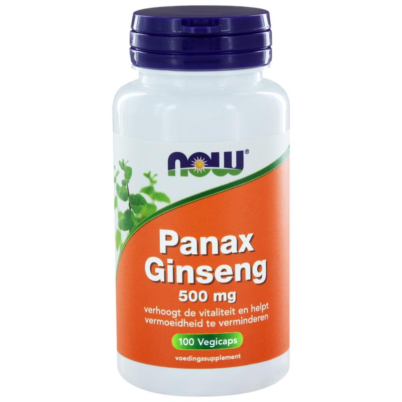 NOW Panax ginseng 500mg 100 vegan capsules