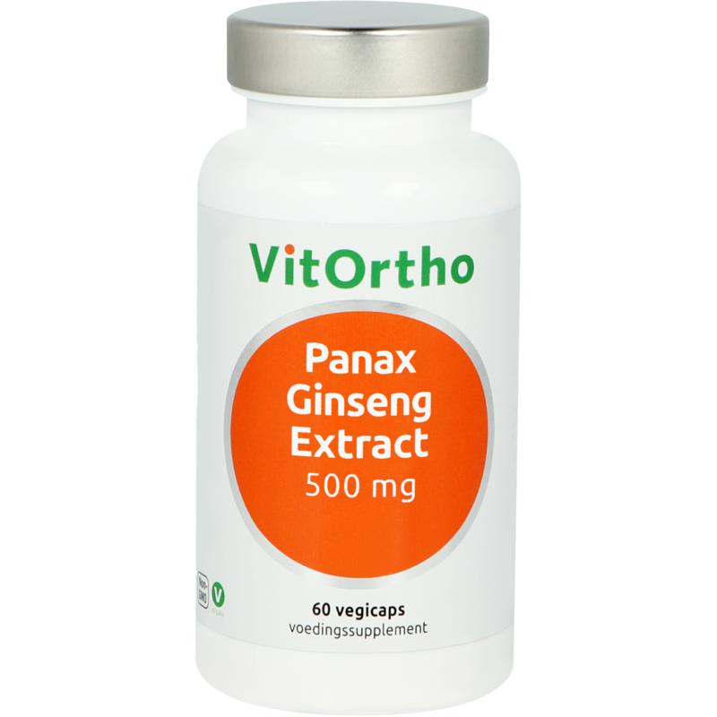 Vitortho Panax ginseng extract 500 mg 60 vegan capsules