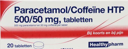 Healthypharm Paracetamol 500mg coffeine 20 tabletten