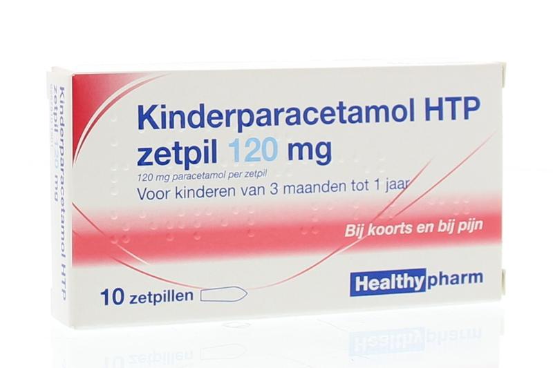 Healthypharm Paracetamol kind 120mg 10 zetpillen