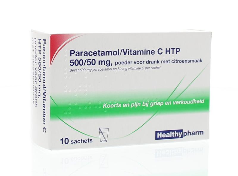 Healthypharm Paracetamol &ampullen; vit C 10 sachets