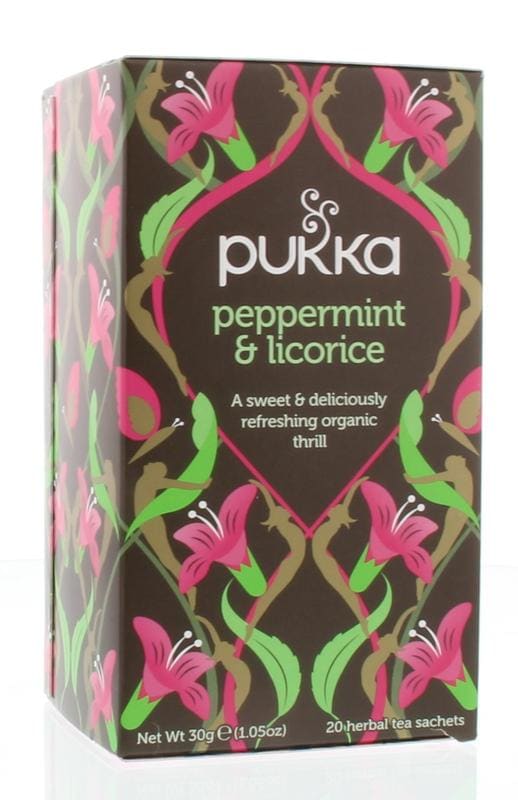 Pukka Peppermint & licorice herb bio 20 stuks
