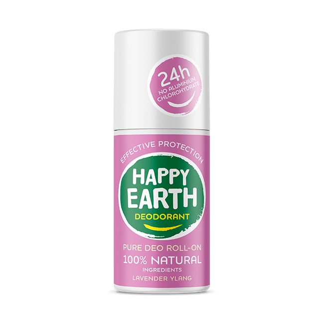 Happy Earth Pure deodorant roll-on lavender ylang 75 ml