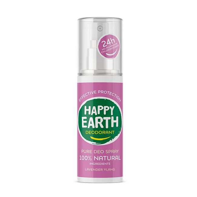 Happy Earth Pure deodorant spray lavender ylang 100 ml