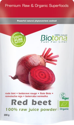 Biotona Red beet raw powder bio 200 gram