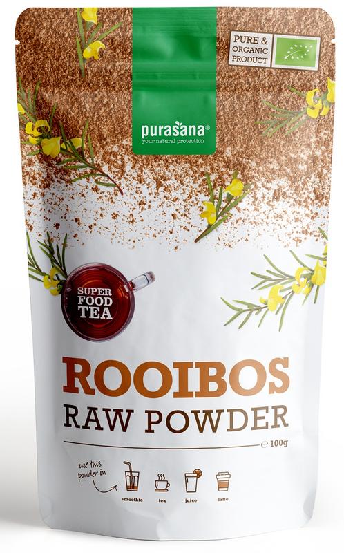 Purasana Rooibos thee poeder vegan bio 100 gram