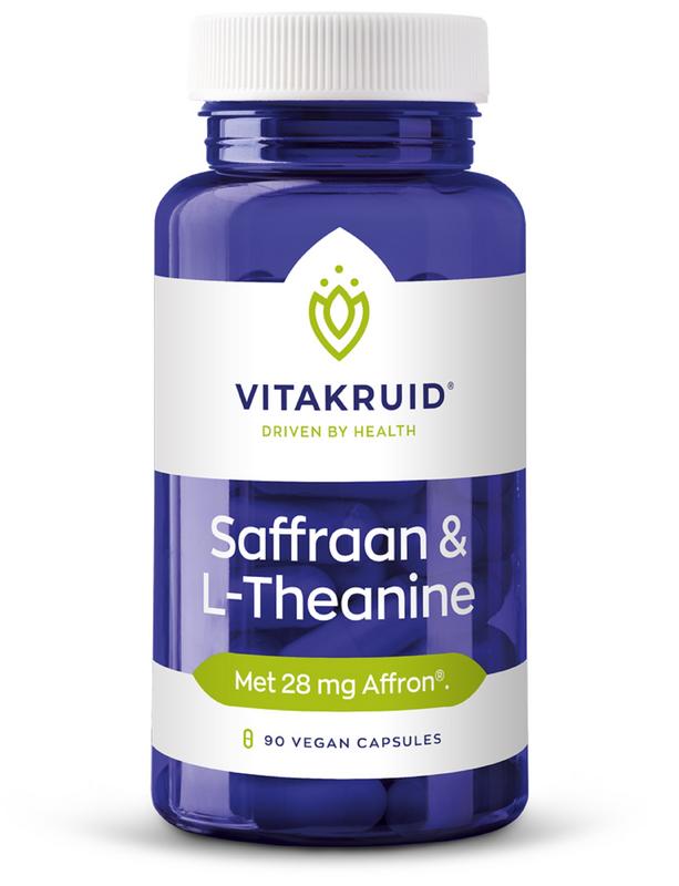 Vitakruid Saffraan 28mg (Affron) & L-Theanine 90 vegan capsules