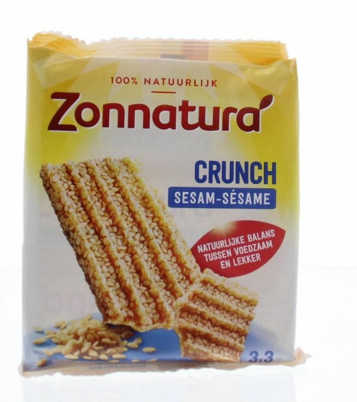 Zonnatura Sesam crunch reep 50 gram  3x 50 gram