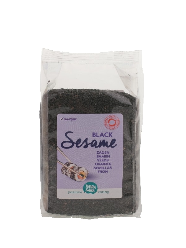 Terrasana Sesamzaad zwart ongepeld bio 175 gram