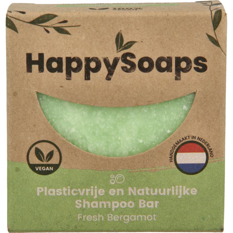 Happysoaps Shampoo bar fresh bergamot 70 gram
