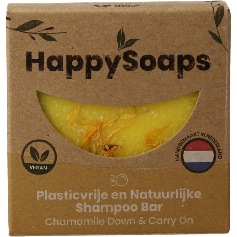 Happysoaps Shampoobar chamomile down & carry on 70 gram