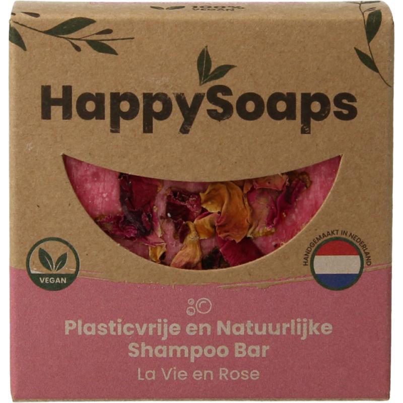 Happysoaps Shampoobar la vie en rose 70 gram