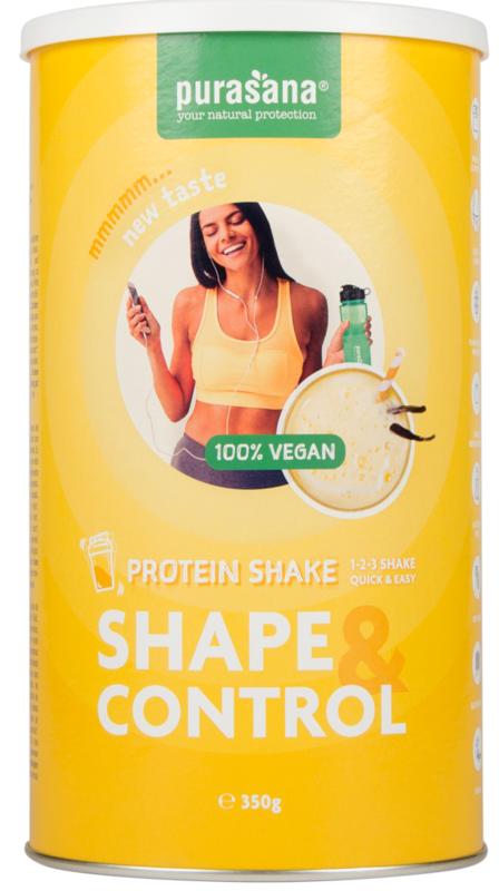 Purasana Shape & control proteine shake vanilla vegan 350 gram