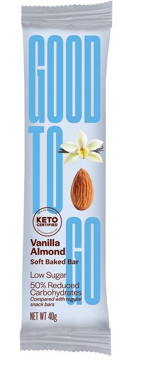 Good To Go Snack reep vanille & amandel (Keto) 40 gram