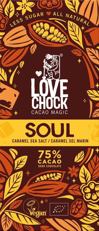 Lovechock Soul caramel stea salt bio 70 gram