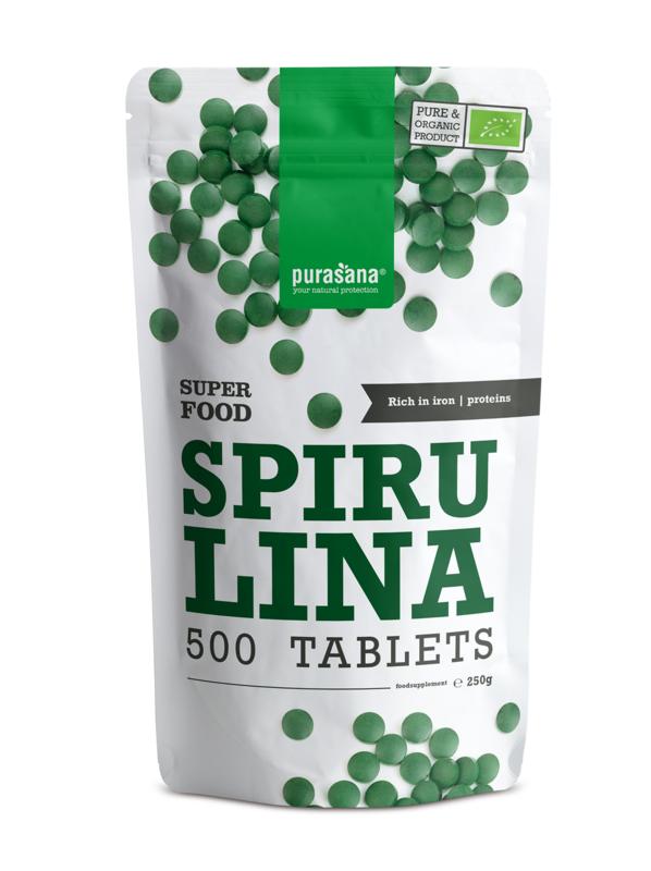 Purasana Spirulina 500 mg bio 500 tabletten