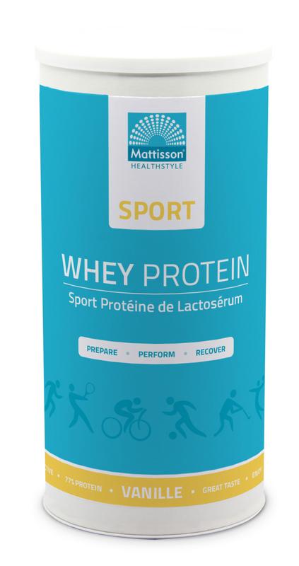 Mattisson Sport wei whey proteine concentraat vanille 450 gram