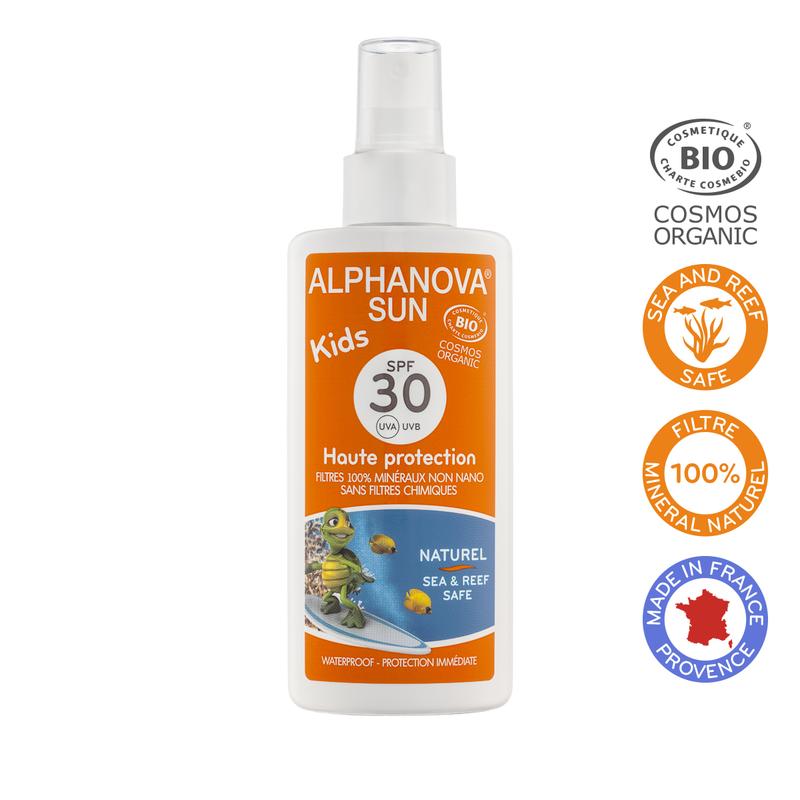 Alphanova Sun Sun spray kids vegan SPF30 125 ml
