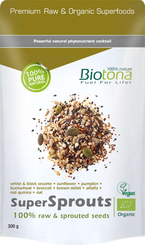 Biotona Supersprouts raw seeds bio 300 gram