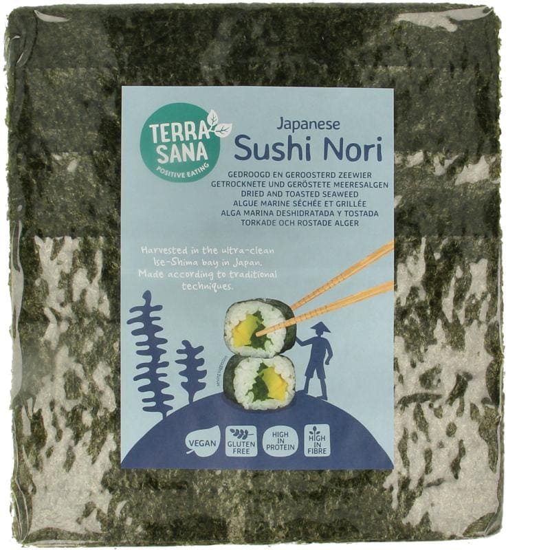 Terrasana Sushi nori geroosterd 50 stuks 125 gram