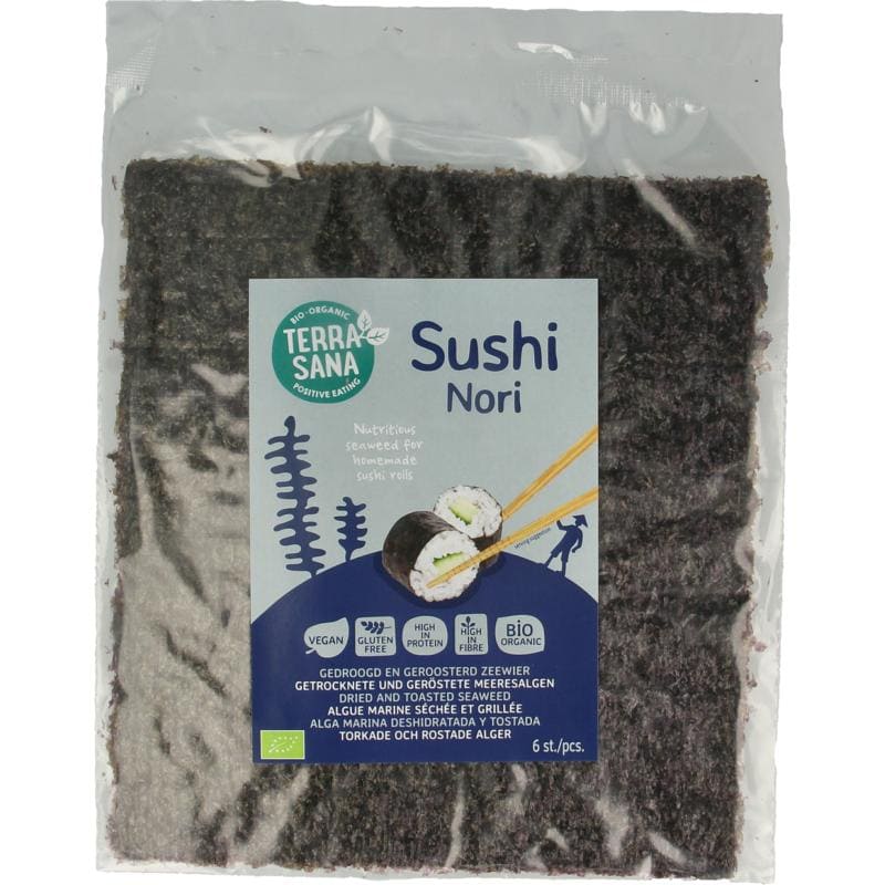 Terrasana Sushi nori geroosterd bio 15 gram