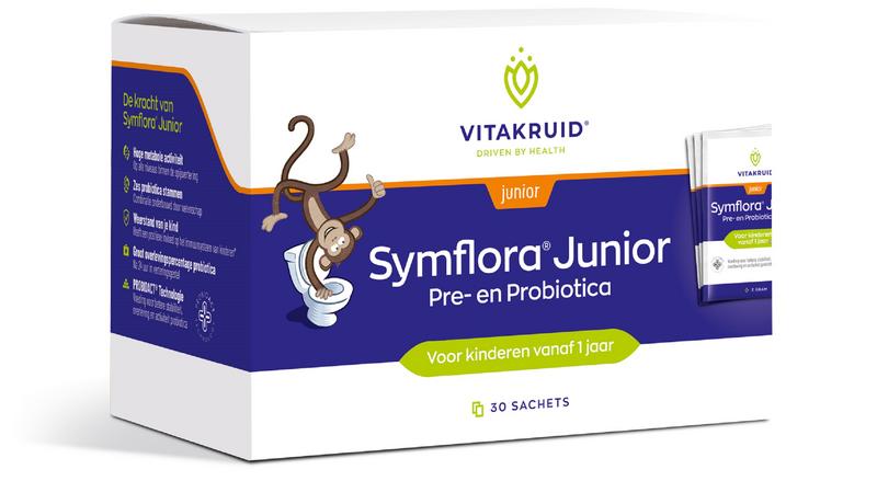 Vitakruid Symflora junior pre- en probiotica 30 sachets