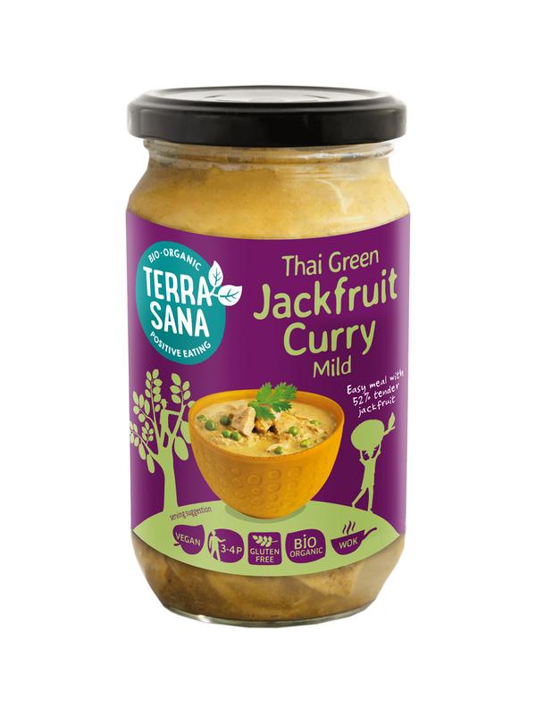 Terrasana Thaise groene curry jackfruit bio 350 gram