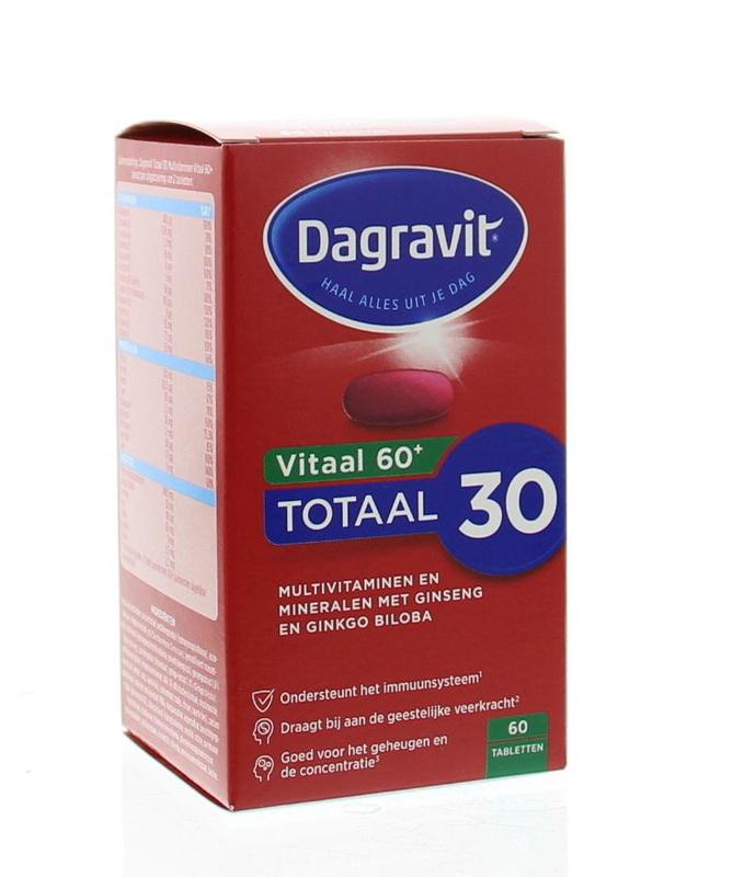 Dagravit Totaal 30 vitaal 60+ 60 tabletten