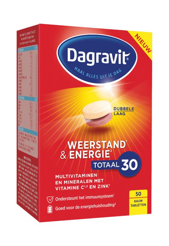 Dagravit Totaal 30 weerstand & energie 50 tabletten