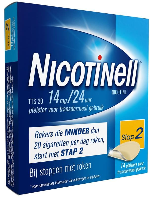 Nicotinell TTS20 14 mg  7 - 14 stuks