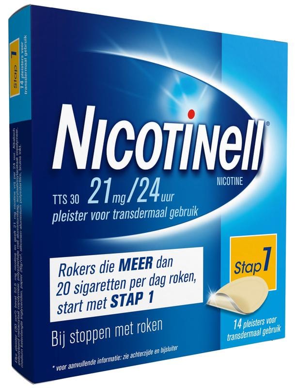 Nicotinell TTS30 21 mg  7 - 14 stuks