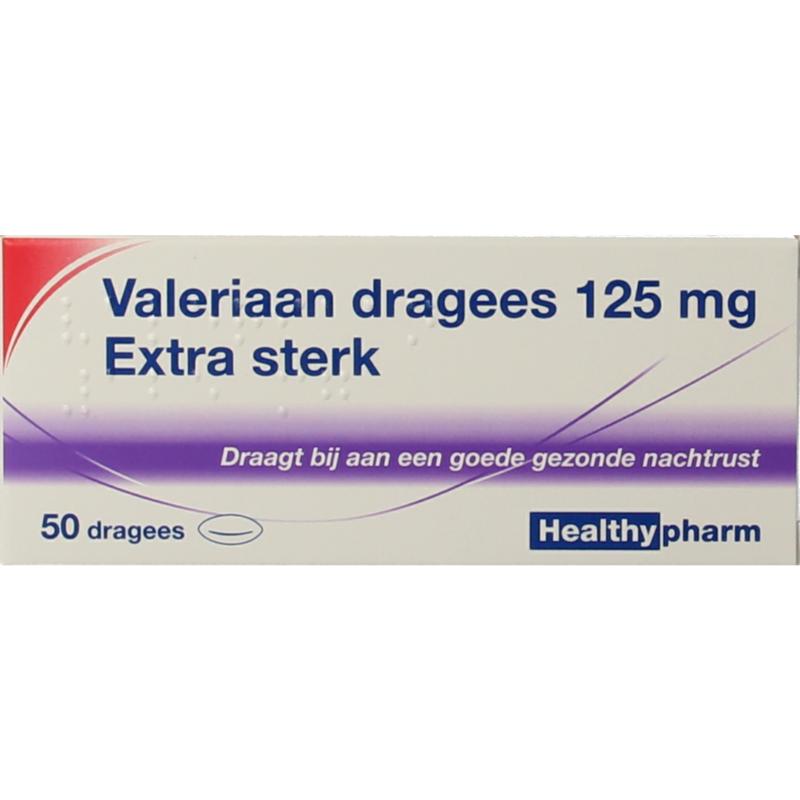 Healthypharm Valeriaan extra sterk 125mg 50 dragees