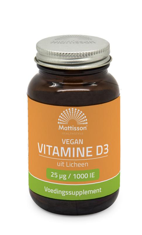 Mattisson Vegan vitamine D3 25mcg/1000IE 120 capsules