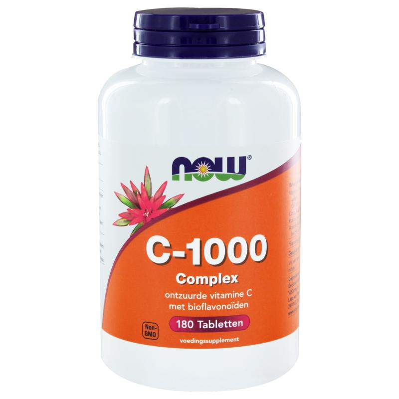 NOW Vitamine C 1000mg complex 180 tabletten