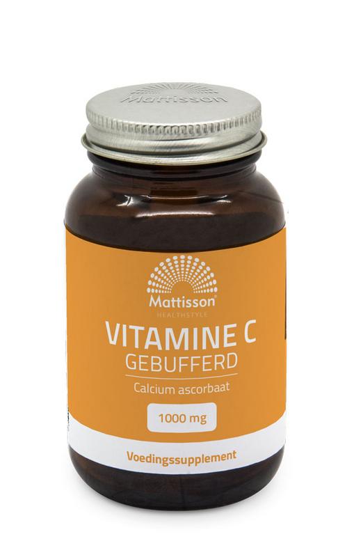 Mattisson Vitamine C gebufferd 1000mg calcium ascorbaat 90 tabletten