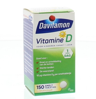 Davitamon Vitamine D kind smelttablet  50 - 150 tabletten