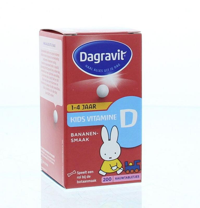 Dagravit Vitamine D tablet kids 200 kauwtabletten